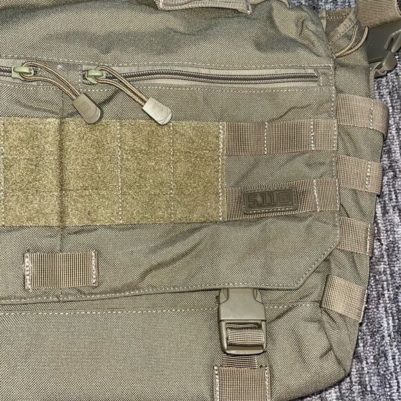 5.11 Tactical Rush Delivery Shoulder Messenger Bag Laptop Carrier Green - Picture 4 of 9